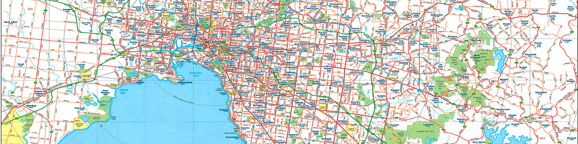 Map of Melbourne